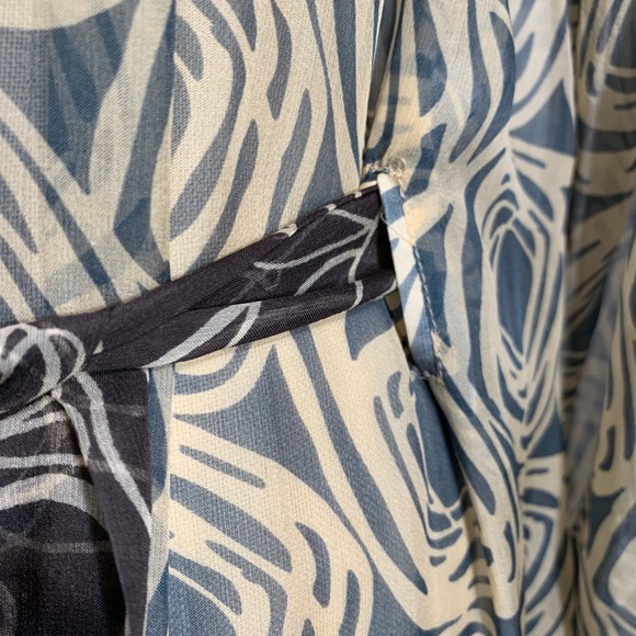 4 Love and Liberty by Johnny Was Art Deco Front Tie Kaftan tunic Dress M NWT - Picture 8 of 8